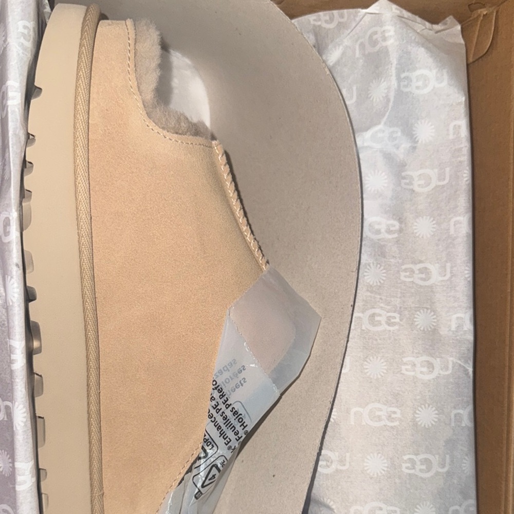 UGG Beige Slip-On Loafers